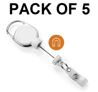 picture of Durable - Badge Reel Extra Strong - White - Pack of 5 - [DL-832902]