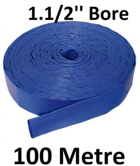 picture of Flexible PVC Layflat Hose 1.1/2" Bore 100 Metre - [HP-LFL112/100]