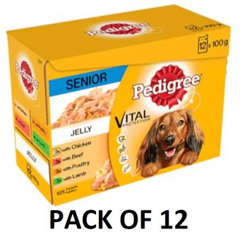 picture of Pedigree Pouch Senior in Jelly Wet Dog Food 12 x 100g - [CMW-PPOU4]