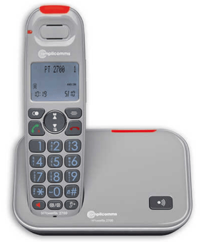 picture of Amplicomms PowerTel 2700 Cordless Dect Phone Solo - [PDL-908348]