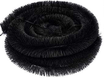 Picture of Porcupipe - Black Gutter Brush - 4m x 100mm - [BRW-99.4061]