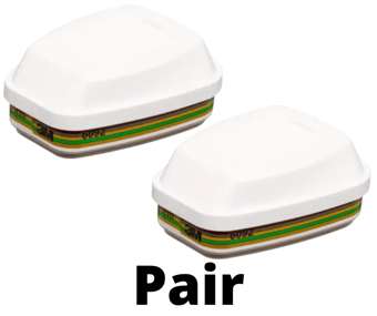 picture of 3M Gas Vapour Particulate Filter A1B1E1K1P3R Formaldehyde - Pair - [3M-6092]
