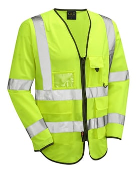 picture of Wrafton - Hi Vis Sleeved Superior Yellow Waistcoat - LE-S12-Y
