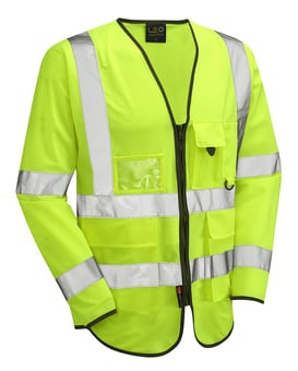 Picture of Wrafton - Hi Vis Sleeved Superior Yellow Waistcoat - LE-S12-Y