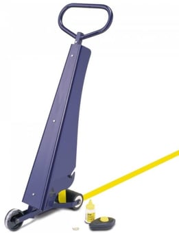 picture of PROline-tape Marking Kit 50 Consisting of:- 1 x TAPEliner, 2 x Rolls PROline tape 50mm x 33m, 1 x PROline Chalk Line, 1 x Cutting Knife - Yellow - [MV-261.17.297]