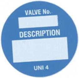 picture of Scafftag Unitag Valve Identification Insert - Choice of Colours - SC-UNI-4