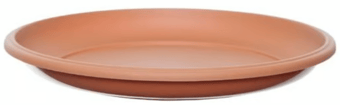 Picture of Whitefurze 34cm Milano Saucer - Terracotta - Box Deal of 10 - [IH-WHFG01RS303]