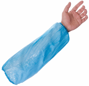 picture of Chemsplash Polyethylene Disposable Oversleeves - Blue - Box of 100 - [BG-2527]
