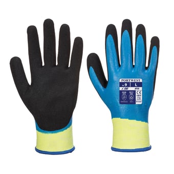 Picture of Portwest AP50 Aqua Cut Blue/Black Pro Gloves - Pair - PW-AP50B8R