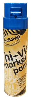picture of Prosolve Hi-Vis Marker Paint Aerosol 500ml Fluorescent Blue - [PV-PVHIVISFBA]