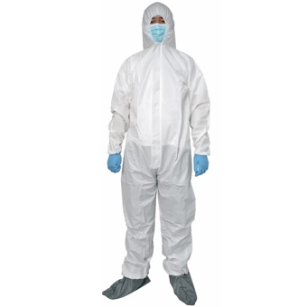 Picture of Microporous Disposable White Coverall Type 5/6 - HXP-HX-M55050 - (HP)