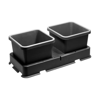 Picture of Garland 2 Pot Extension Easy 2 Grow Kit - Black - [GRL-G111B]