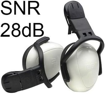 picture of MSA - Left/Right Helmet Mounted White MEDIUM Attenuation Ear Muffs - [MS-10087430] - (DISC-R)