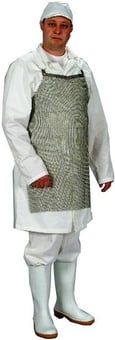 picture of Chainmail Apron - Made of Welded Stainless Steel Rings - 550 x 750 mm - [MI-APME]