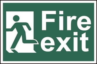 Picture of Spectrum Fire exit man running left - PVC 300 x 200mm - SCXO-CI-1508