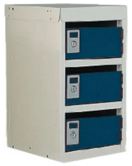 picture of Slingsby Post Box Lockers - 240mm High - Blue - 3 Boxes - [SLB-307641] - (LP)