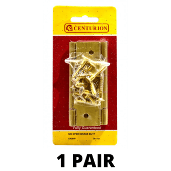 picture of Centurion Solid Drawn Butt Hinges DPBW (1 Pair) - 4" x 2 5/8" x 3.15mm - [CI-CH291P]