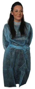 Picture of MediProtect Blue Patien Gown - Pack of 10 - [FA-800500] - (DISC-W)