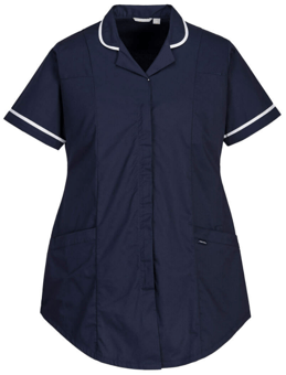 Picture of Portwest - Stretch Maternity Tunic - Navy Blue - Kingsmill Polycotton - 145g - PW-LW18NAR