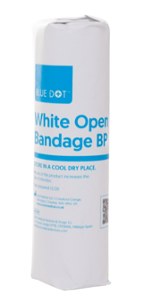 Picture of Blue Dot White Open Wove Bandage 5cm x 5m - [CM-30SDWOW55]