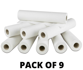 picture of Connect Hygiene Embossed Couch Roll 32m - White Colour - Supplied in 9 Rolls - [ML-D9014]