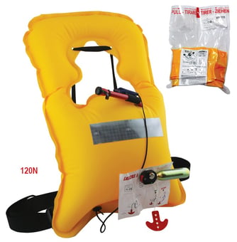 picture of Lalizas Vita 120N ISO Inflatable Lifejacket - Manual - Adult - [LZ-72326] - (LP)