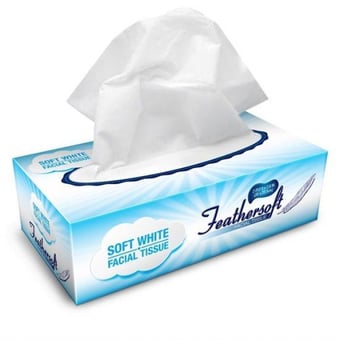 picture of Feathersoft White Facial Tissues 2ply - [GCSL-PH-92014060]