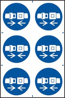 Picture of Spectrum Seatbelts must be worn symbols - PVC 200 x 300mm - SCXO-CI-14880