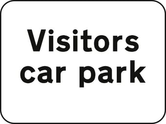 picture of Spectrum 600 x 450mm Dibond ‘Visitors Car Park’ Road Sign - With Channel – [SCXO-CI-13116]