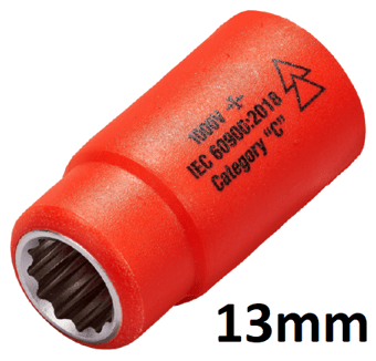 picture of ITL - 1/2" Insulated Drive Socket - 13mm - [IT-01380]
