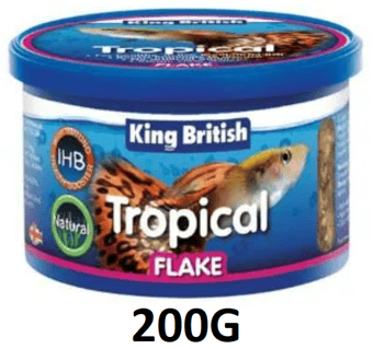 picture of King British Tropical Fish Flake 200g - [CMW-TFLAK5]