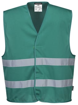 Picture of Portwest - F374 - Hi-Vis MeshAir Iona Vest - Bottle Green - PW-F374BGR