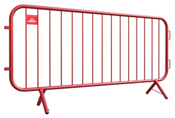 picture of Heavy Duty 2.3m Fixed Leg Bar Pedestrian Barrier - Red - [DB-368051] - (HP)