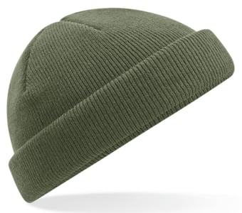 picture of Beechfield Recycled Mini Fisherman Beanie - Olive Green - [BT-B43R-OLG]