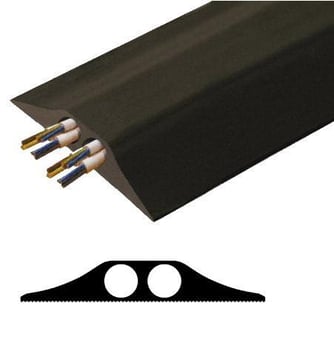 Picture of Industrial Heavy Duty (Sold as Single 4.5 Meter Roll) - 2 x 23mm Diameter Hole - Fork Truck Safe - No Fixing Required - [VS-Type FF]