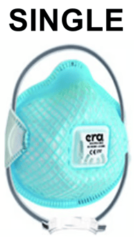 picture of ERA 8210 FFP2 V NR D Mesh Disposable Valved Mask Blue - [ER-8210]
