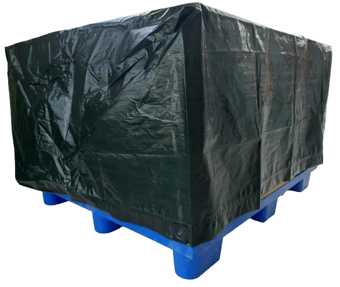 Picture of Pallet Cover Tarp UK 90gsm Green - 101cm x 123cm x 60cm H - [LTR-PCUK60]