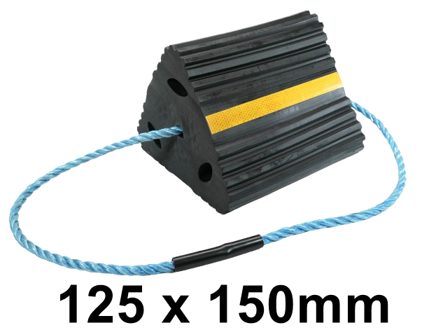 Vulcascot Wheel Chocks - Black - 125 x 150mm - [VS-WCB125]