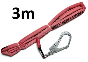 picture of TAGATTACH 25mm Grip Rope Tag Line c/w Steel Snap Hook 3mtr - [TAG-25GR3-SSH]