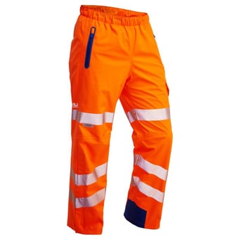 picture of Lundy - Orange High Performance Waterproof Overtrouser - LE-L20-O
