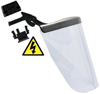 Picture of JSP Accessories - ELECTRICAL Protective Polycarb Impact Visor and Helmet Attachment  - [JS-ANK310-230-000]