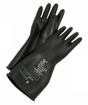 picture of Clydesdale Latex Insulating Gloves Black Class 1 - 14 Inch - Size 9 - [CD-CLY-561-1409]