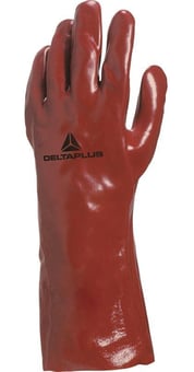 picture of Delta Plus PVC7335 PVC Red Glove - 35cm Length - [LH-PVC7335]