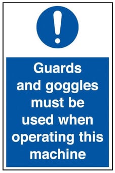 picture of Eye Protection Sign LARGE - 400 x 600Hmm - Rigid Plastic - [AS-MA82-RP] 