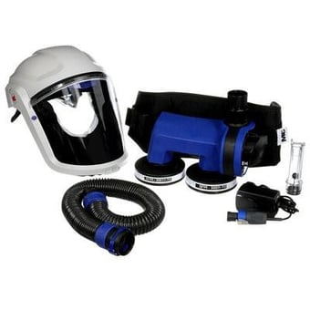 picture of 3M Light Industry Powered Air Respirator System Ready Kit - [3M-PF-600E+LIK]