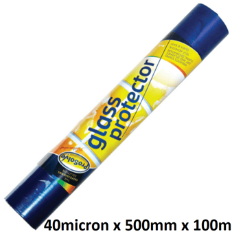 picture of ProSolve Glass Protector Film - 40 Micron x 500mm x 100m - Blue - [PV-GP40/510/BL] - (DISC-R)