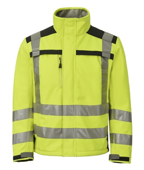 Picture of Aqua Hi-Vis Soft Shell Fleece Yellow - FU-FJ075-000-034