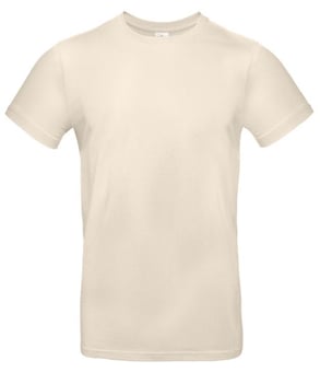 picture of B&C Men's Exact 190 Crew Neck T-Shirt - Natural White - BT-TU03T-NTL - (DISC-X)