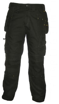 Picture of Dewalt - Pro Tradesman Trouser - Black - Regular Leg 31 Inch - SS-PRO-TRAD-R-BLK