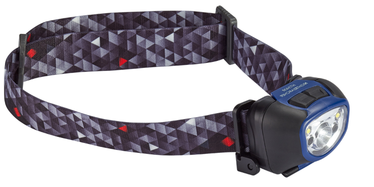 Rechargeable LED Headtorch - Standard LI-ion Battery - 340 Lumens - 3 Light Modes - IP 65 Rated - [NS-NSHT340R] - (DISC-W)